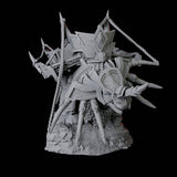Armoured War Rhino Miniature for Dungeons and Dragons, Pathfinder or other TTRPGs