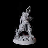 Armoured Warrior Miniature for Dungeons and Dragons, Pathfinder or other TTRPGs