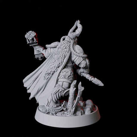 Armoured Warrior Miniature for Dungeons and Dragons, Pathfinder or other TTRPGs