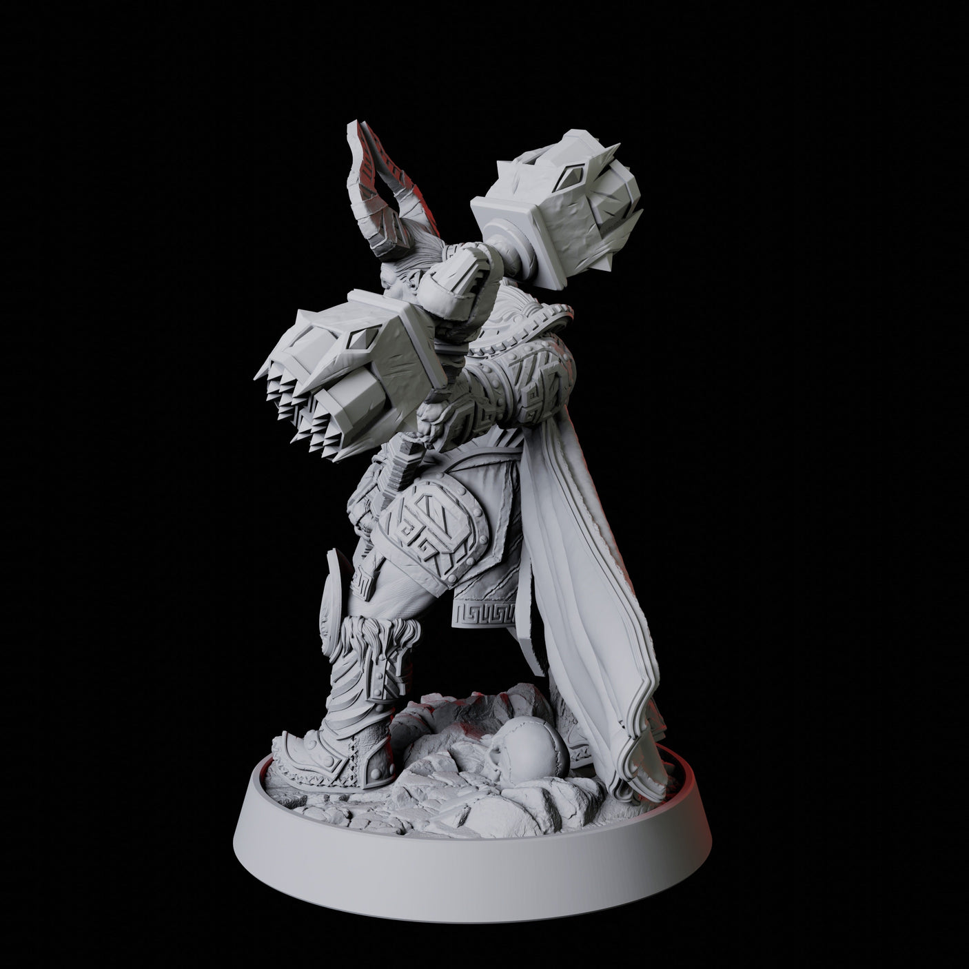 Armoured Warrior Miniature for Dungeons and Dragons, Pathfinder or other TTRPGs