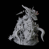 Armoured Warrior riding Udaak A Miniature for Dungeons and Dragons, Pathfinder or other TTRPGs