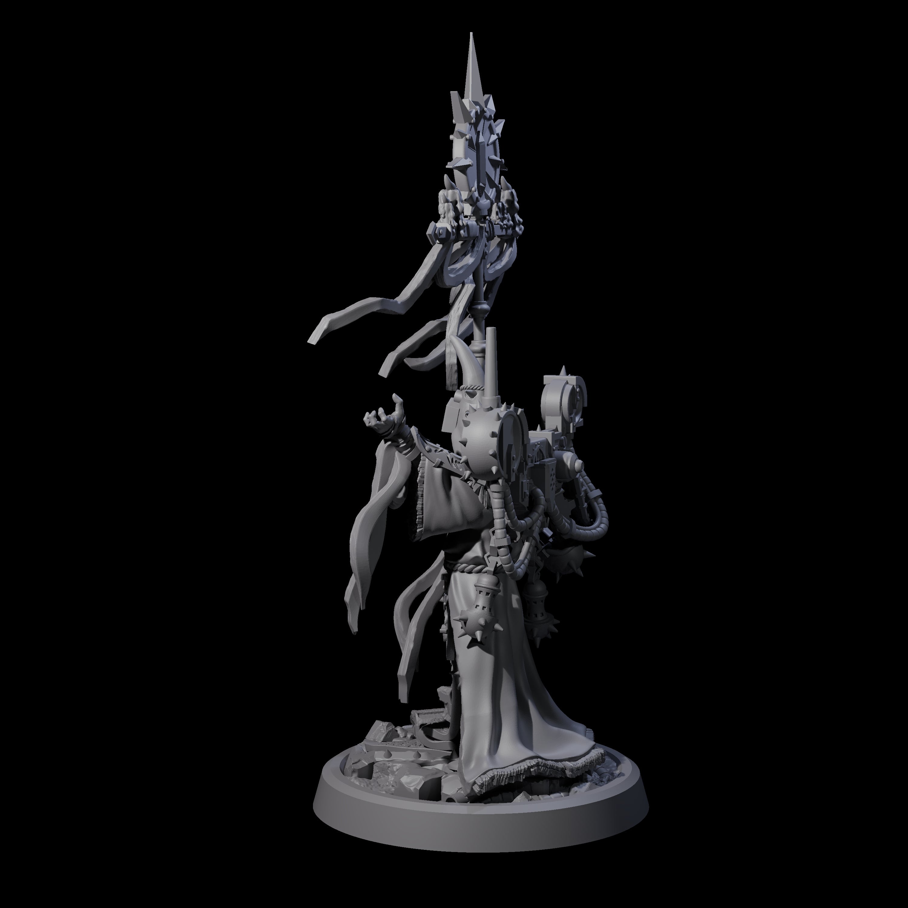 Armoured Iron Human Nuncio A Miniature for Dungeons and Dragons, Pathfinder or other TTRPGs