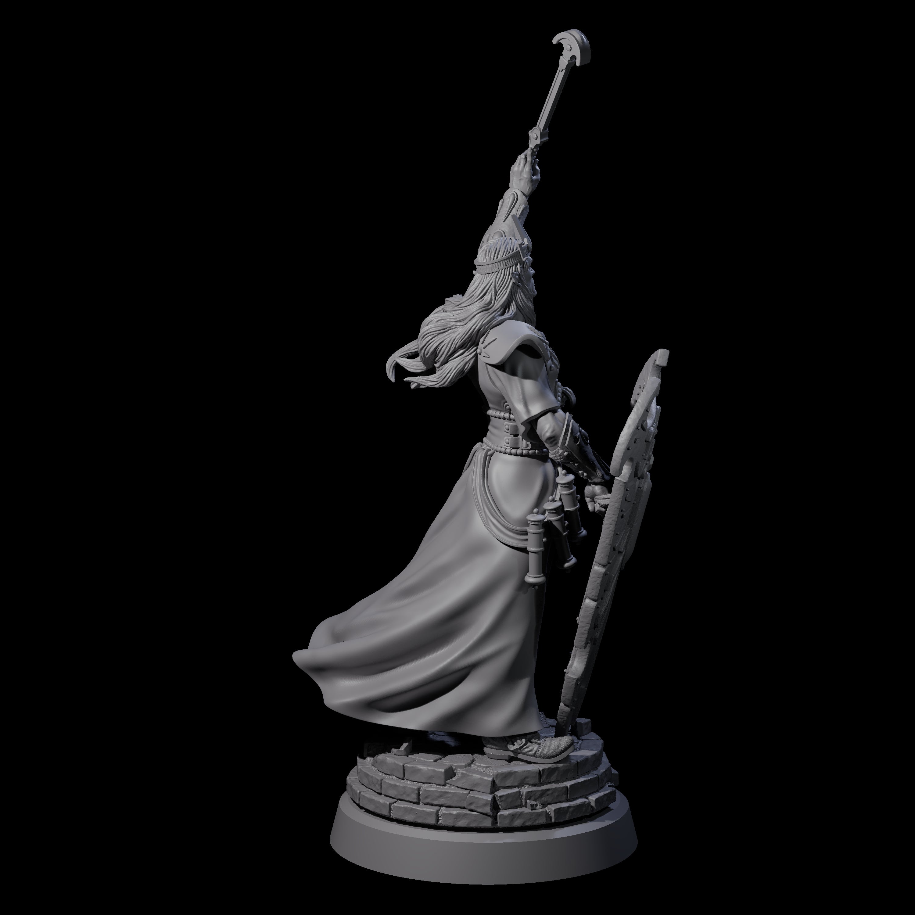 Army Leading Elven King Miniature for Dungeons and Dragons, Pathfinder or other TTRPGs