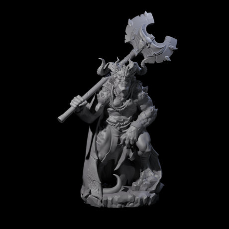 Arresting Demon Warchief Miniature for Dungeons and Dragons, Pathfinder or other TTRPGs