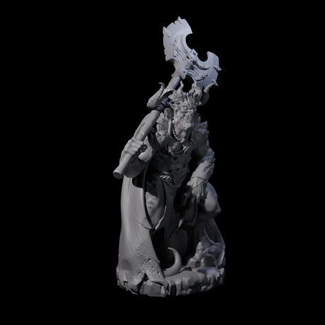 Arresting Demon Warchief Miniature for Dungeons and Dragons, Pathfinder or other TTRPGs