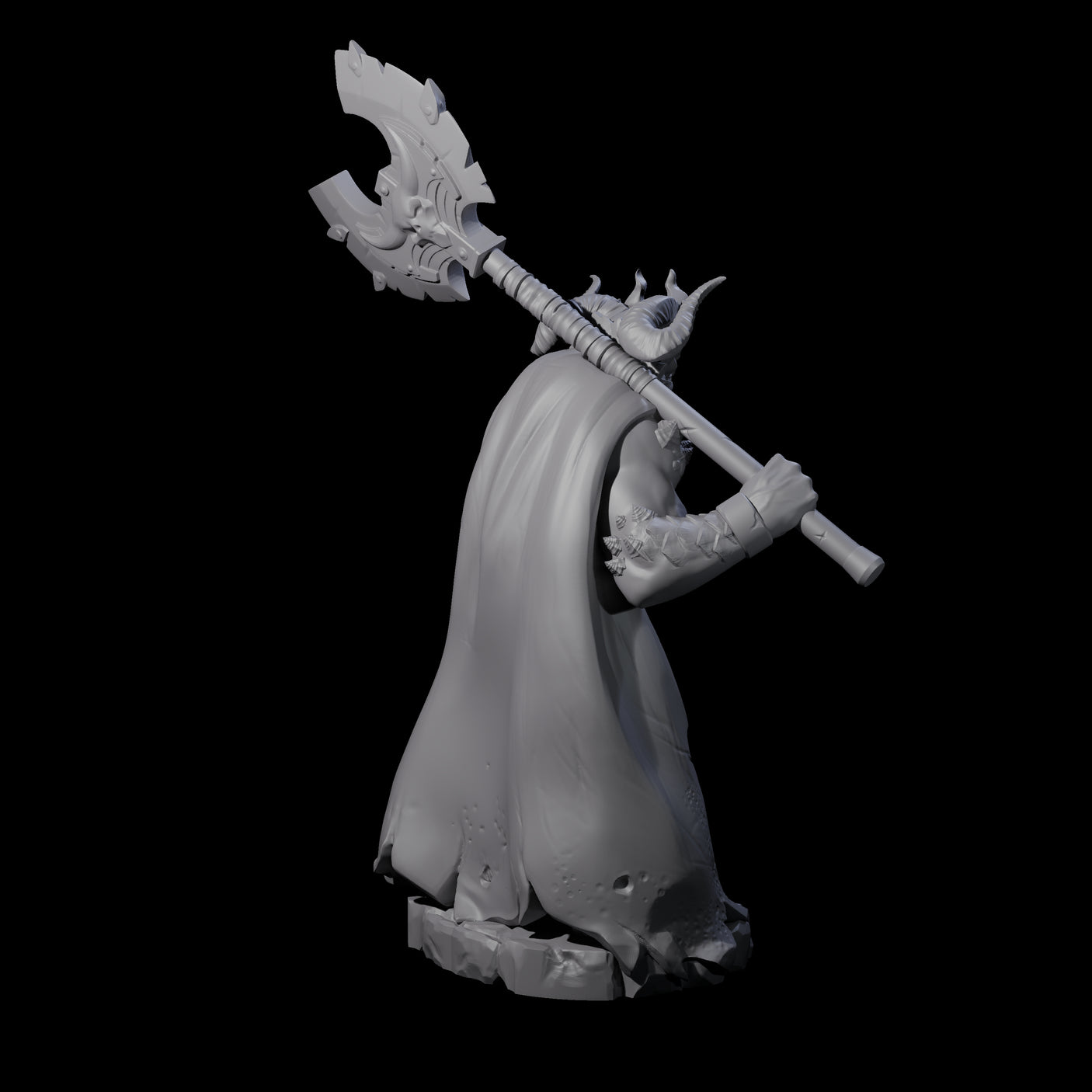 Arresting Demon Warchief Miniature for Dungeons and Dragons, Pathfinder or other TTRPGs