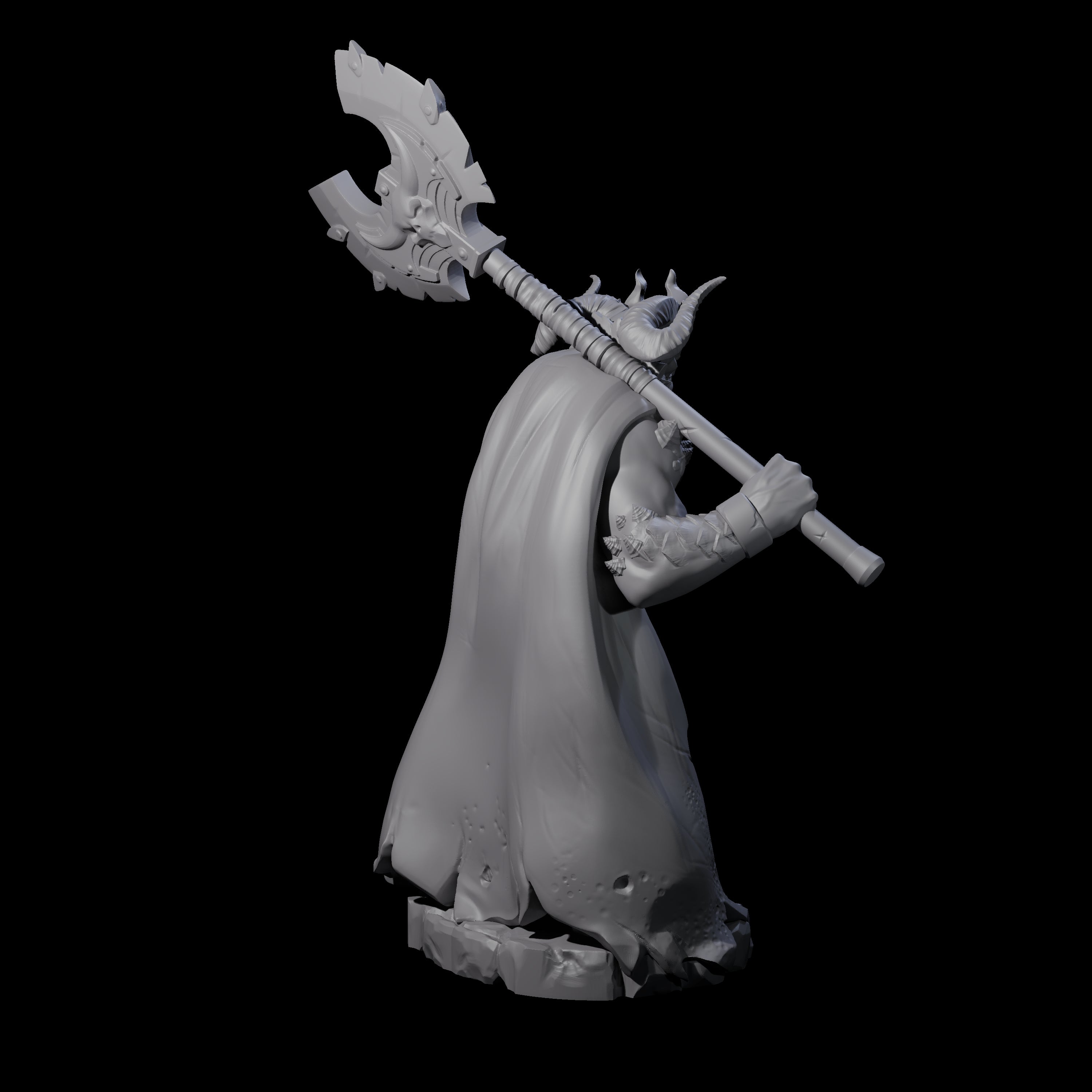 Arresting Demon Warchief Miniature for Dungeons and Dragons, Pathfinder or other TTRPGs