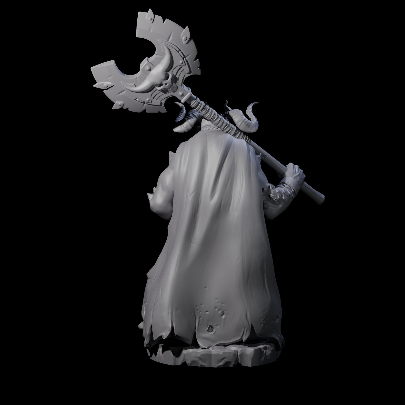 Arresting Demon Warchief Miniature for Dungeons and Dragons, Pathfinder or other TTRPGs