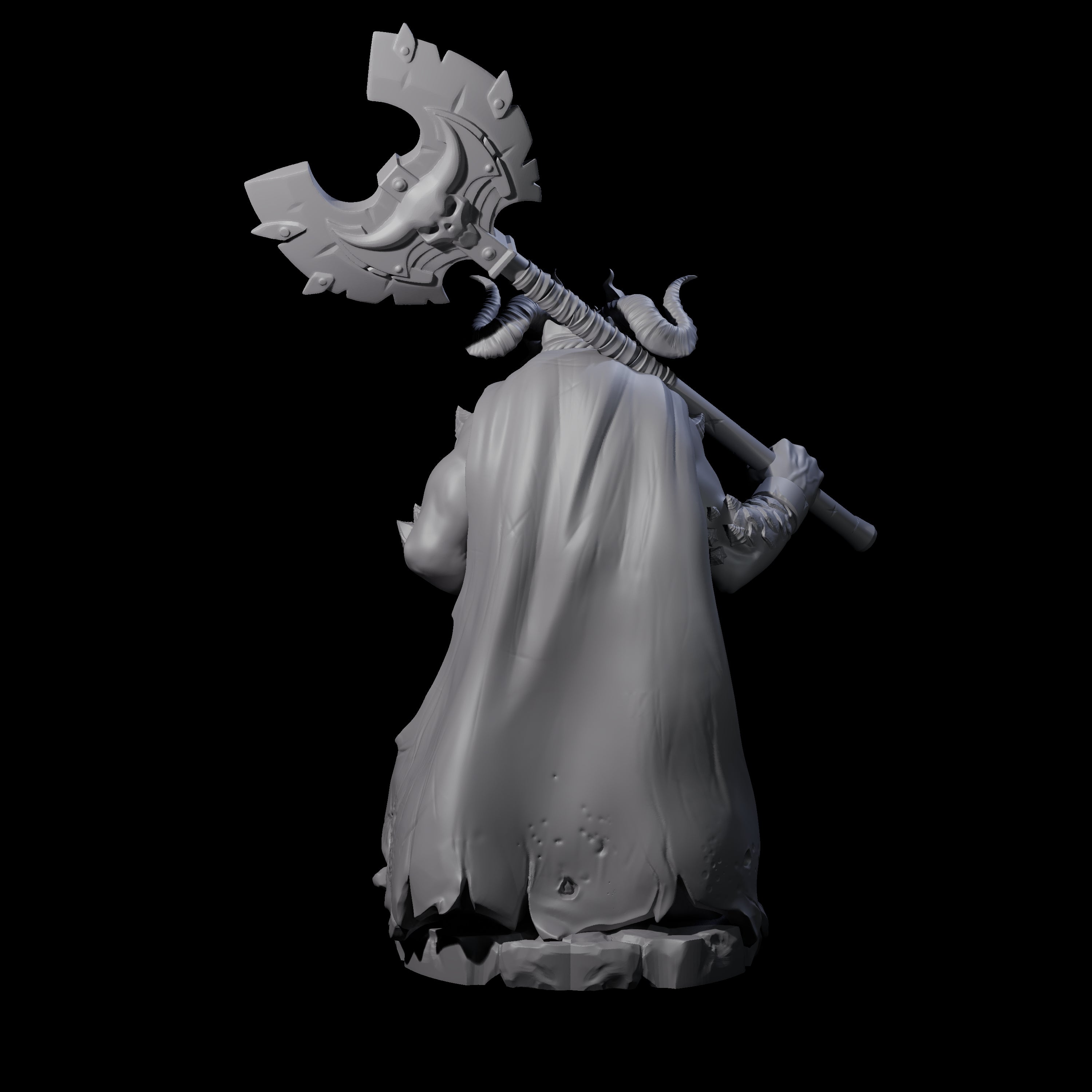 Arresting Demon Warchief Miniature for Dungeons and Dragons, Pathfinder or other TTRPGs