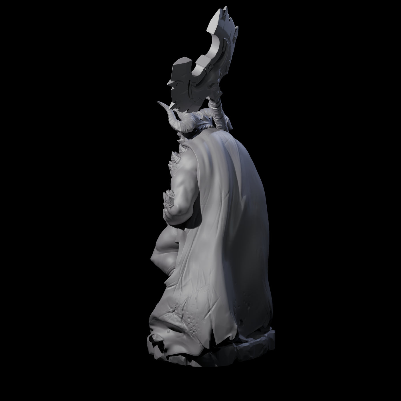 Arresting Demon Warchief Miniature for Dungeons and Dragons, Pathfinder or other TTRPGs