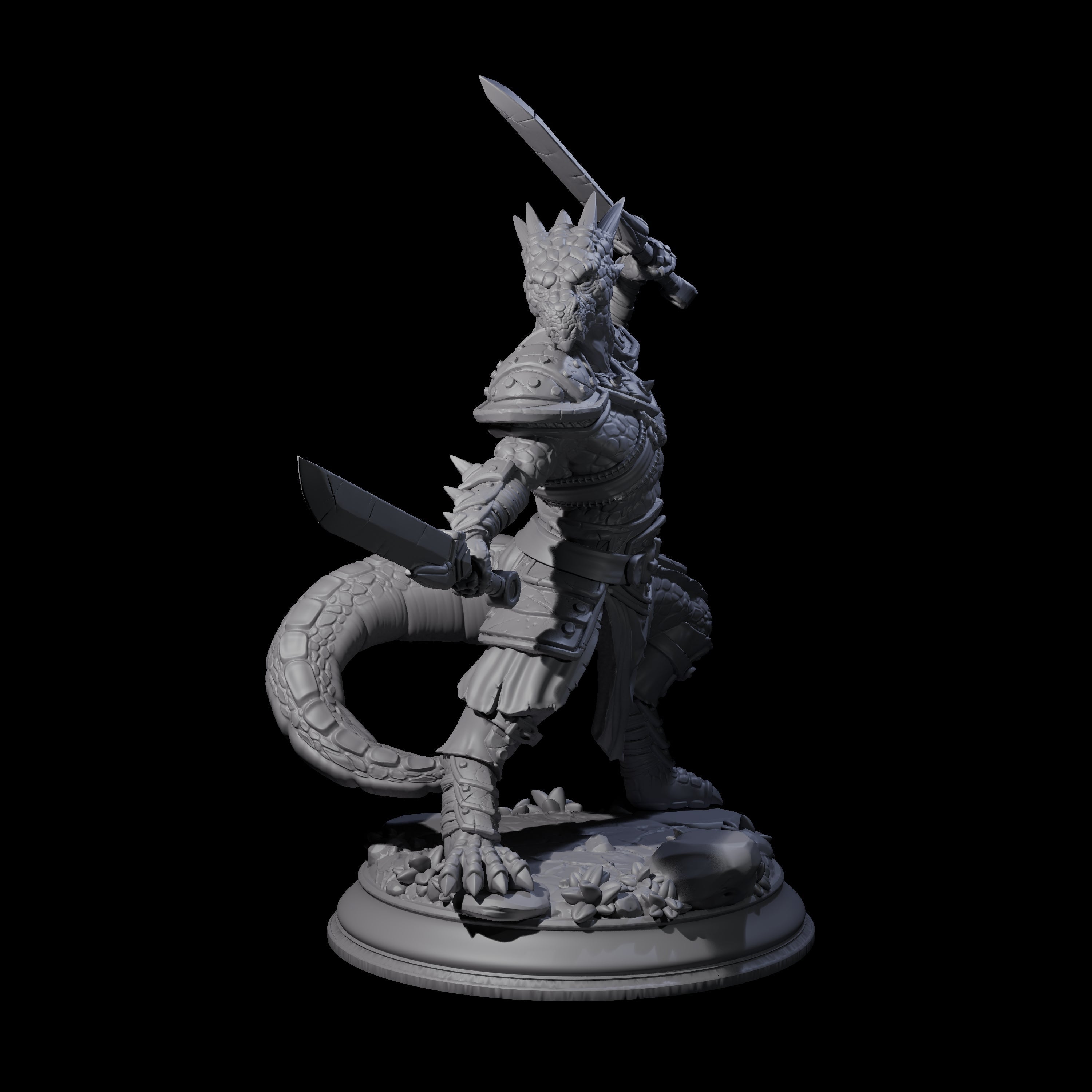 Arrogant Fighter Kobold Miniature for Dungeons and Dragons, Pathfinder or other TTRPGs