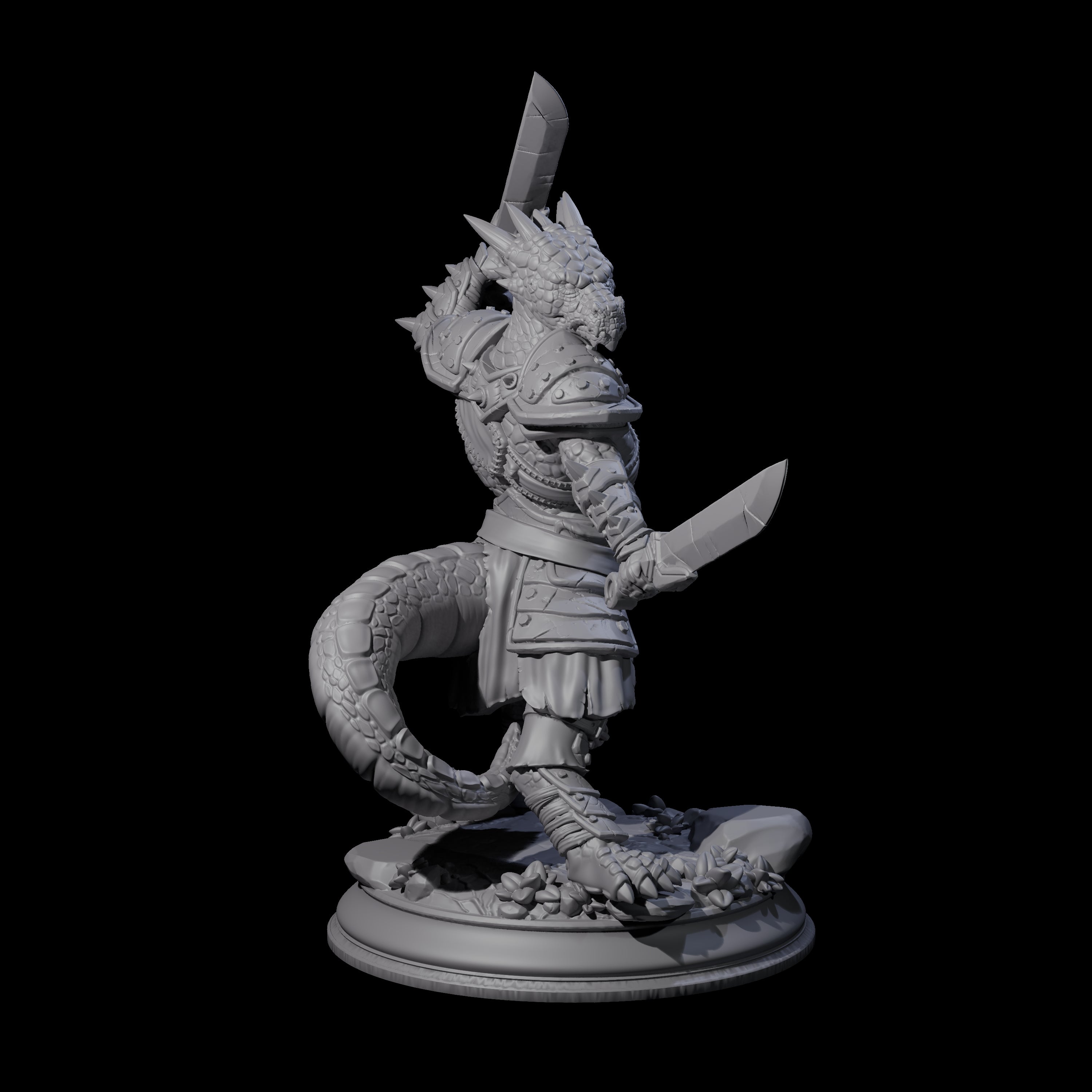 Arrogant Fighter Kobold Miniature for Dungeons and Dragons, Pathfinder or other TTRPGs