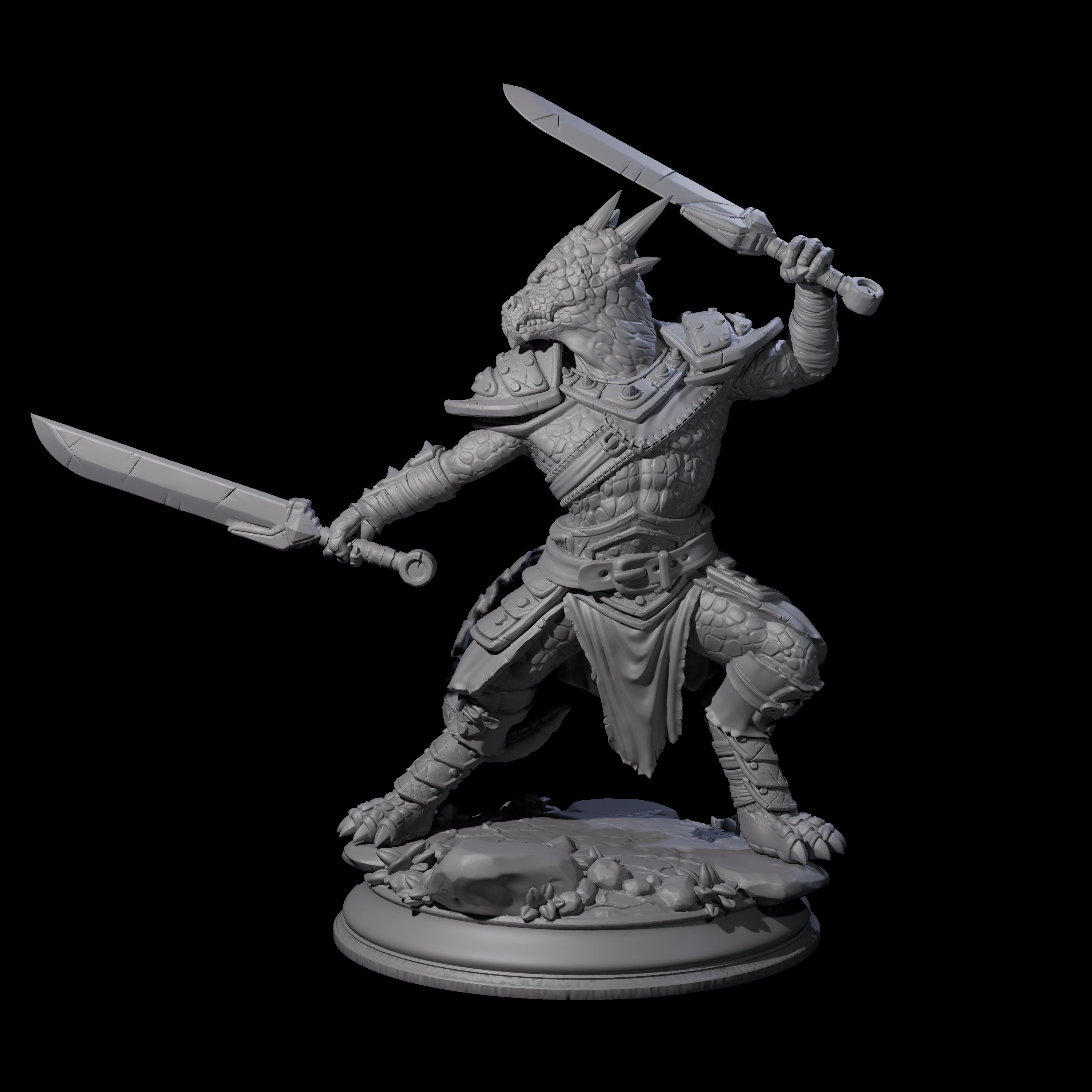 Arrogant Fighter Kobold Miniature for Dungeons and Dragons, Pathfinder or other TTRPGs