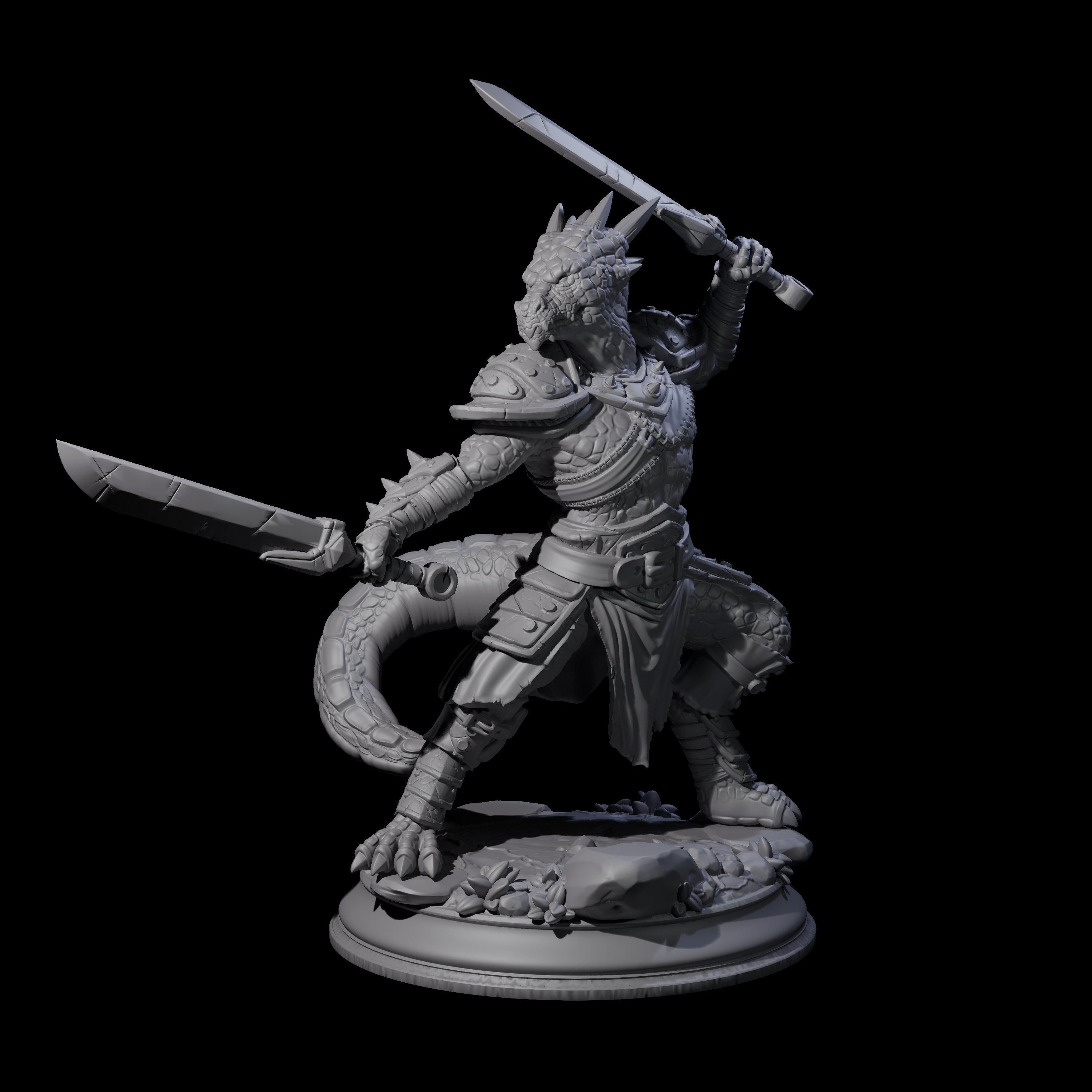 Arrogant Fighter Kobold Miniature for Dungeons and Dragons, Pathfinder or other TTRPGs