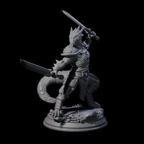 Arrogant Fighter Kobold Miniature for Dungeons and Dragons, Pathfinder or other TTRPGs