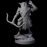Arrow Pulling Owl Aarakocra Archer Miniature for Dungeons and Dragons, Pathfinder or other TTRPGs