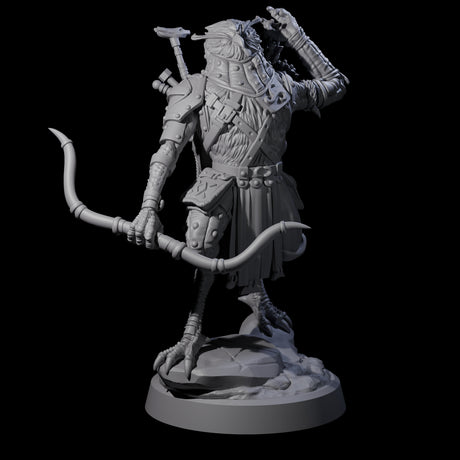 Arrow Pulling Owl Aarakocra Archer Miniature for Dungeons and Dragons, Pathfinder or other TTRPGs