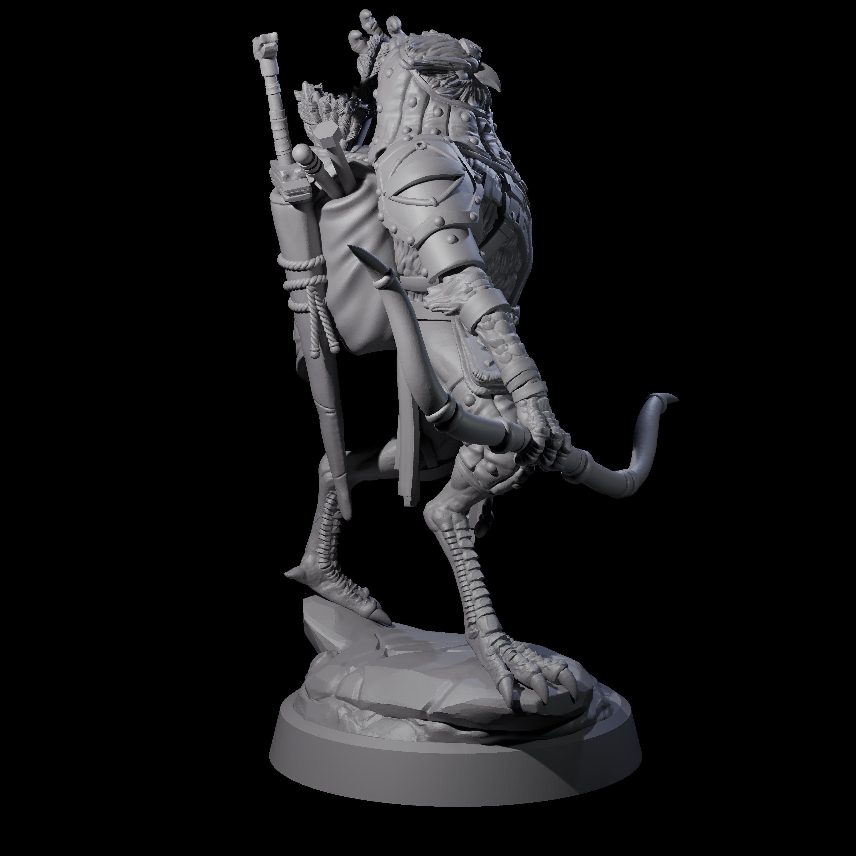 Arrow Pulling Owl Aarakocra Archer Miniature for Dungeons and Dragons, Pathfinder or other TTRPGs