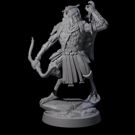 Arrow Pulling Owl Aarakocra Archer Miniature for Dungeons and Dragons, Pathfinder or other TTRPGs