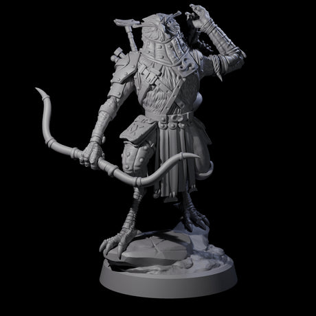 Arrow Pulling Owl Aarakocra Archer Miniature for Dungeons and Dragons, Pathfinder or other TTRPGs