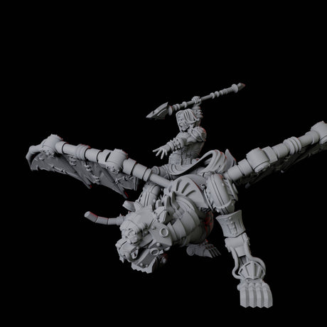 Artificer Flying Big Cat Miniature for Dungeons and Dragons, Pathfinder or other TTRPGs