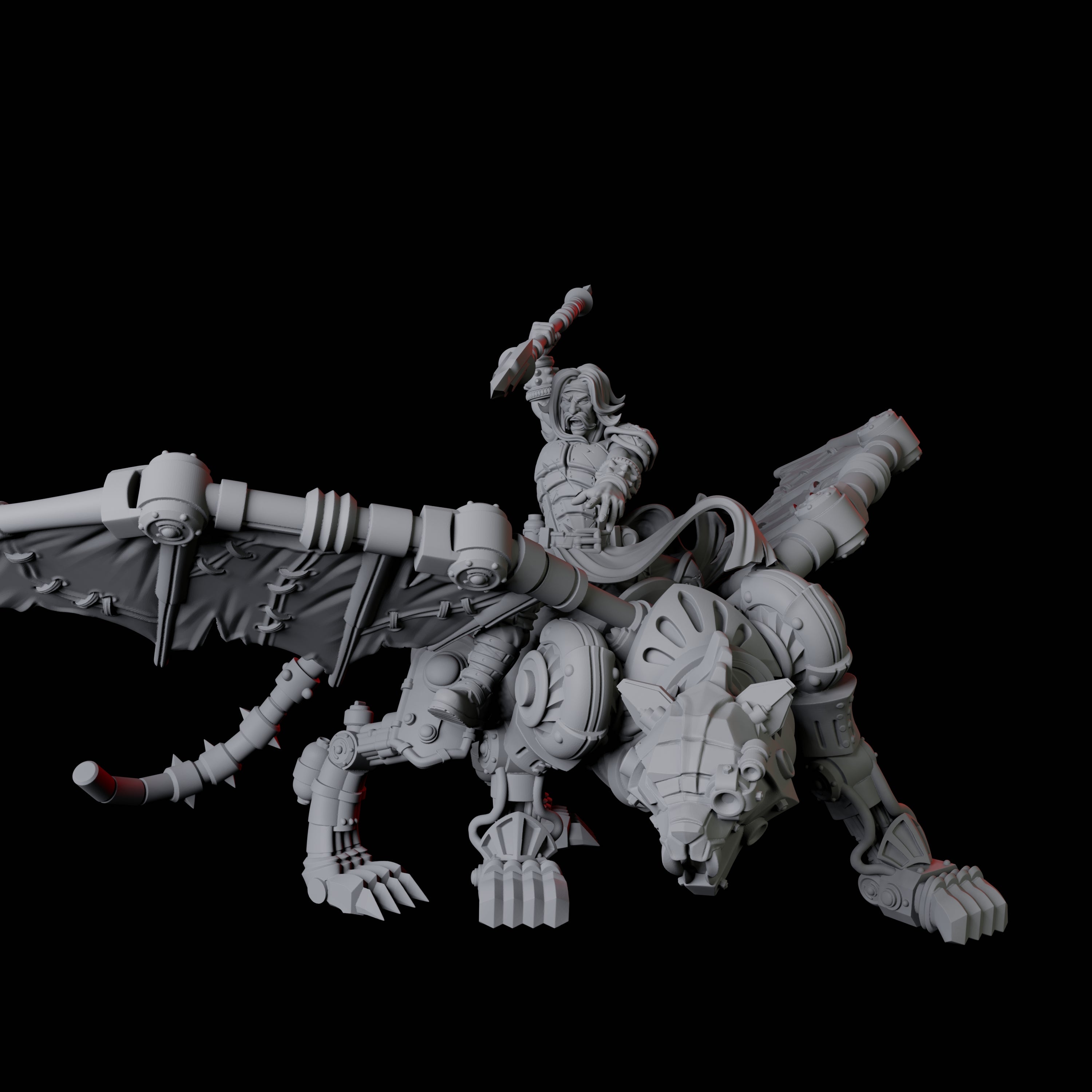 Artificer Flying Big Cat Miniature for Dungeons and Dragons