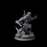 Arvandor - Poised Fighter Miniature for Dungeons and Dragons, Pathfinder or other TTRPGs