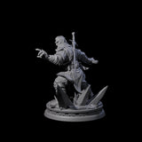 Arvandor - Poised Fighter Miniature for Dungeons and Dragons, Pathfinder or other TTRPGs