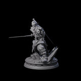Arvandor - Poised Fighter Miniature for Dungeons and Dragons, Pathfinder or other TTRPGs