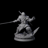 Arvandor - Poised Fighter Miniature for Dungeons and Dragons, Pathfinder or other TTRPGs