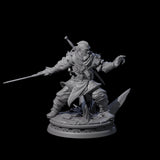 Arvandor - Poised Fighter Miniature for Dungeons and Dragons, Pathfinder or other TTRPGs