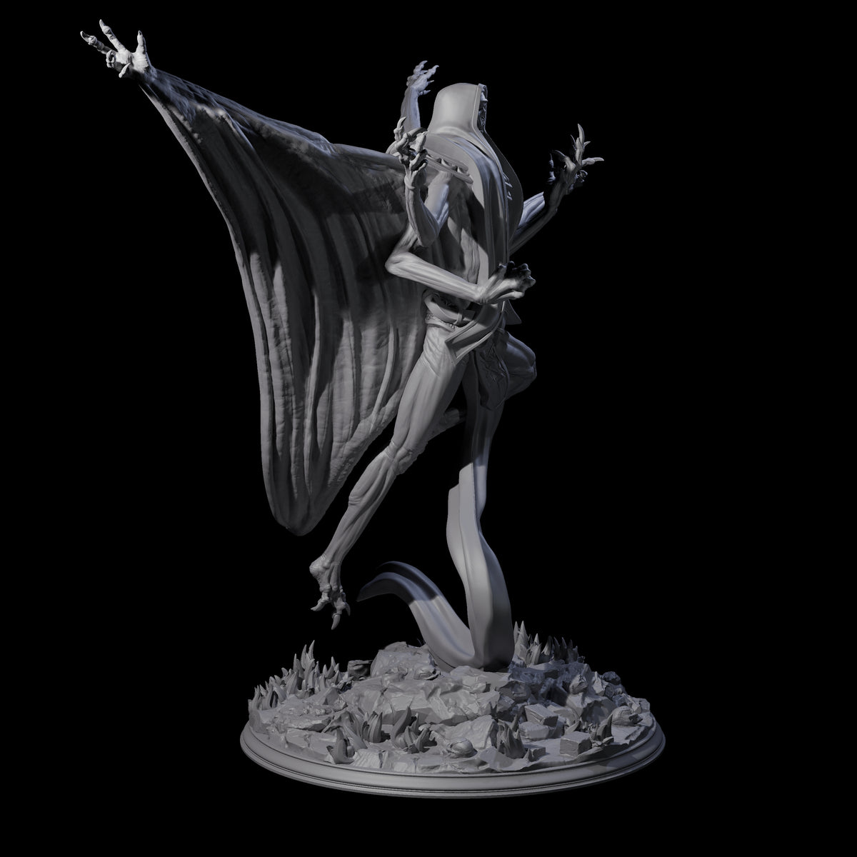 Ascendant Lich Necromancer Miniature for Dungeons and Dragons, Pathfinder or other TTRPGs