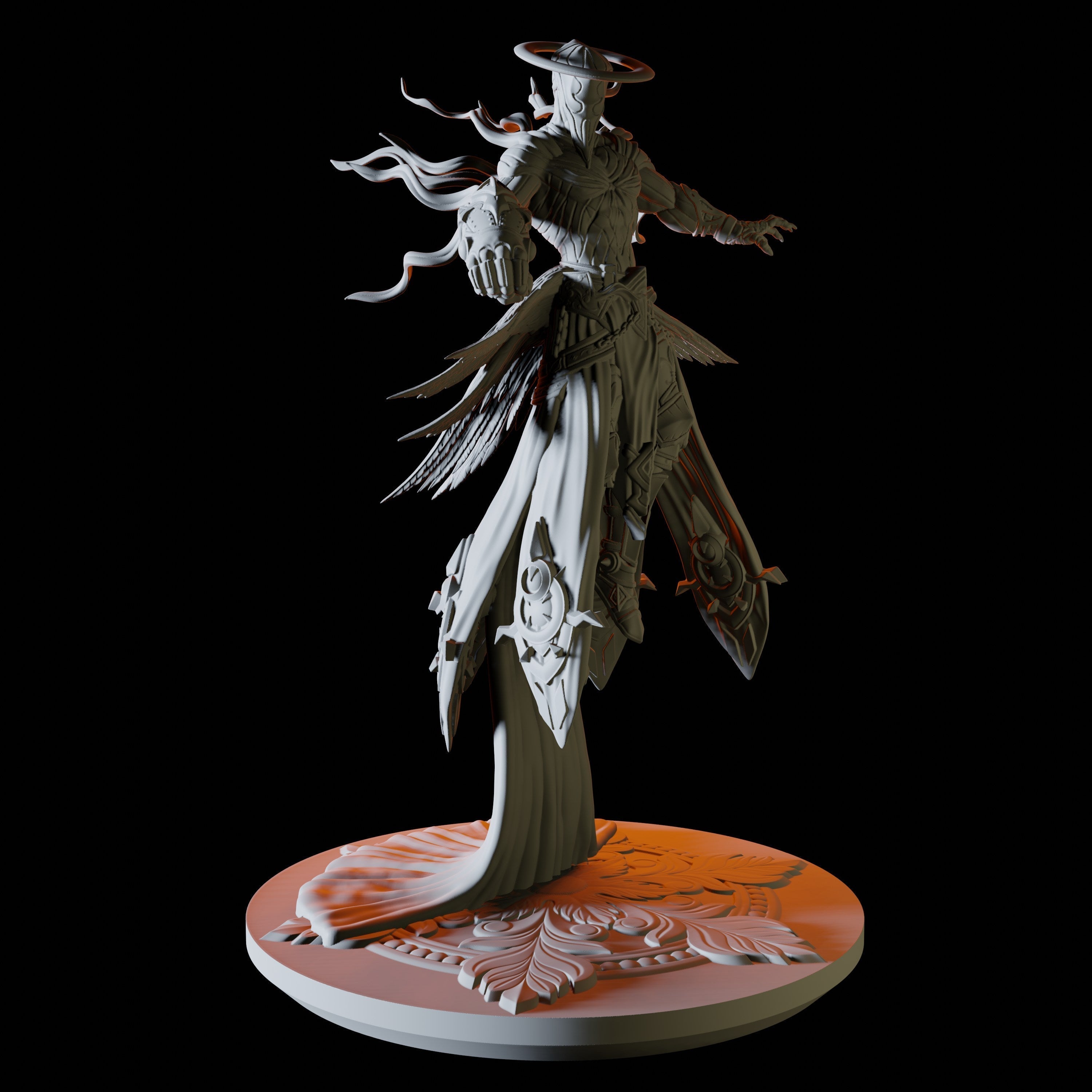 Ascended Monk Celestial Miniature for Dungeons and Dragons - Myth Forged