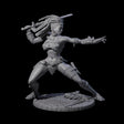 Ashara - Poised Human Barbarian Miniature for Dungeons and Dragons, Pathfinder or other TTRPGs