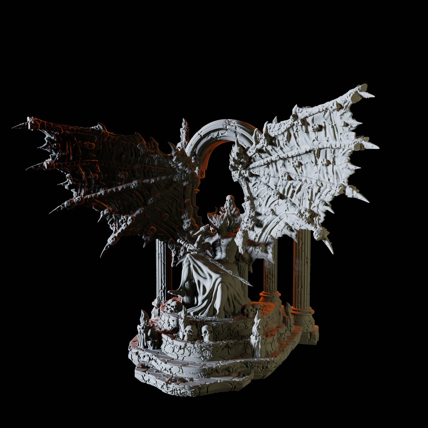 Asmodeus Miniature for Dungeons and Dragons, Pathfinder or other TTRPGs