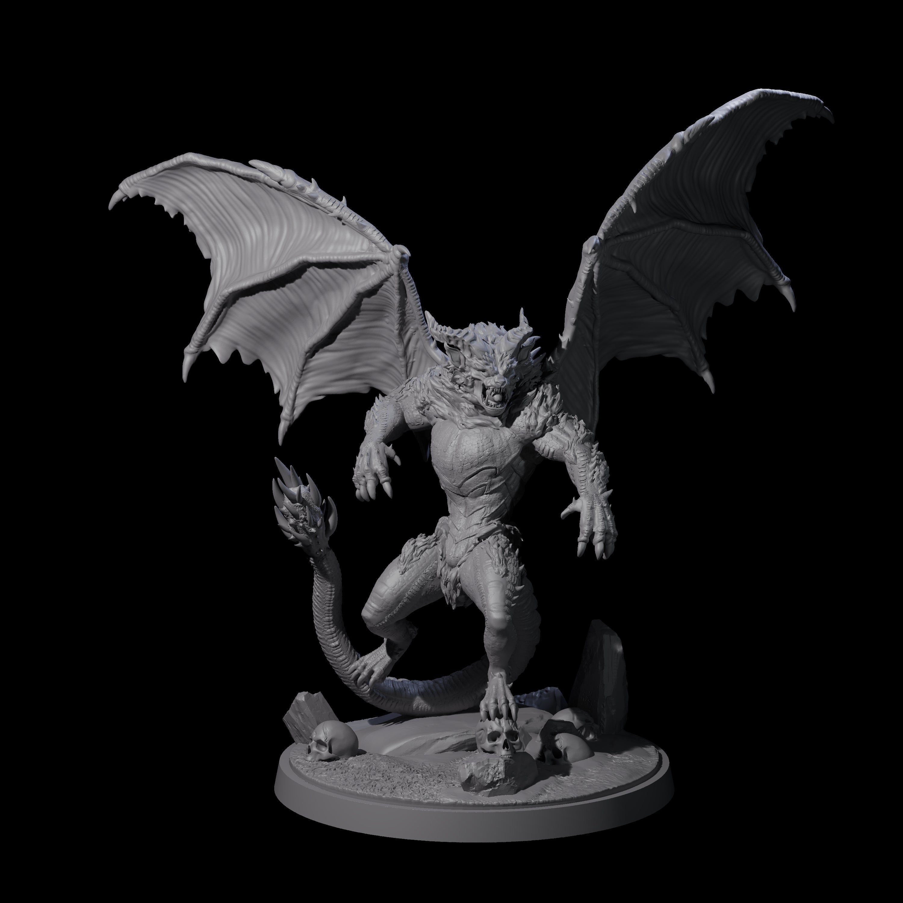 Athletic Manticore A Miniature for Dungeons and Dragons, Pathfinder or other TTRPGs