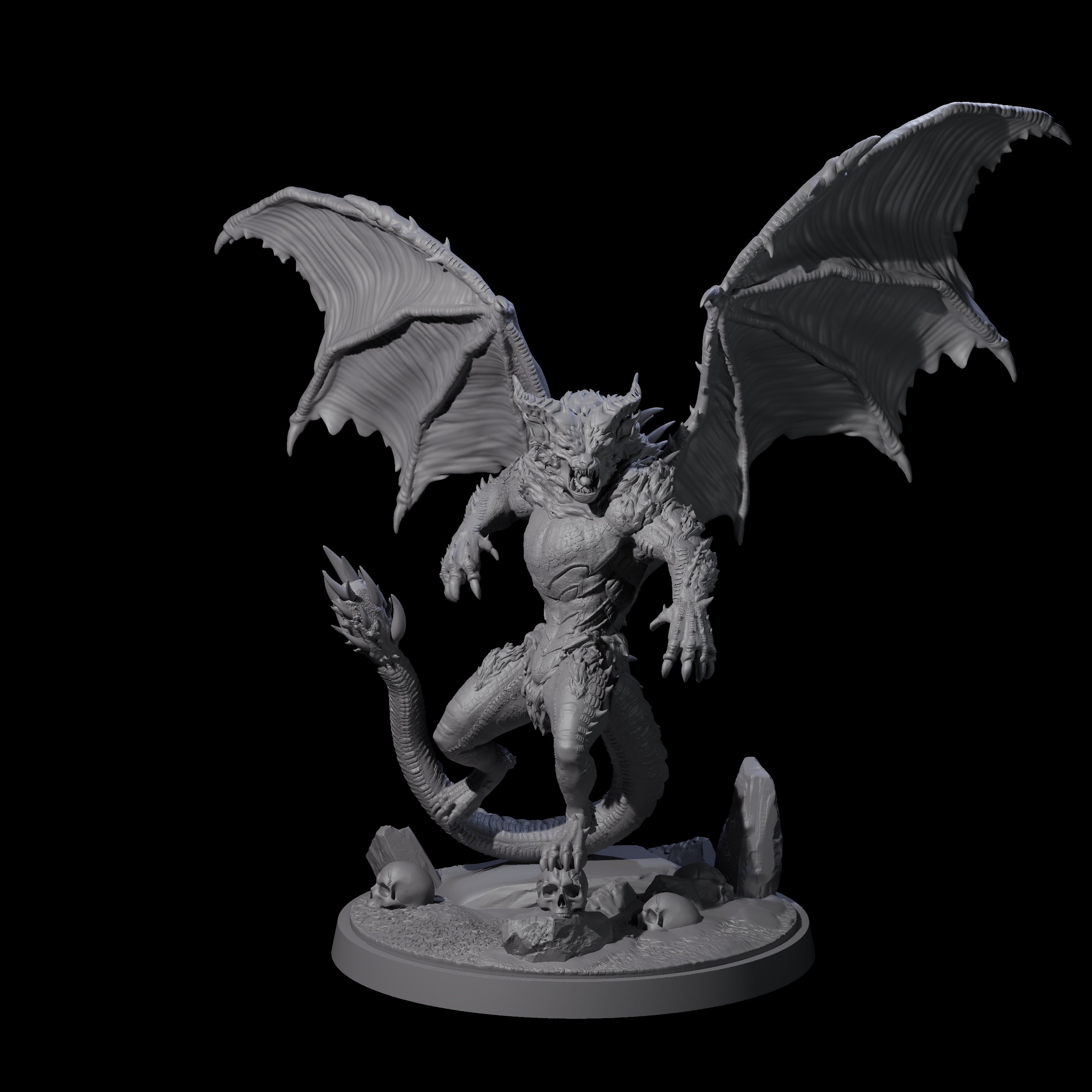 Athletic Manticore A Miniature for Dungeons and Dragons, Pathfinder or other TTRPGs