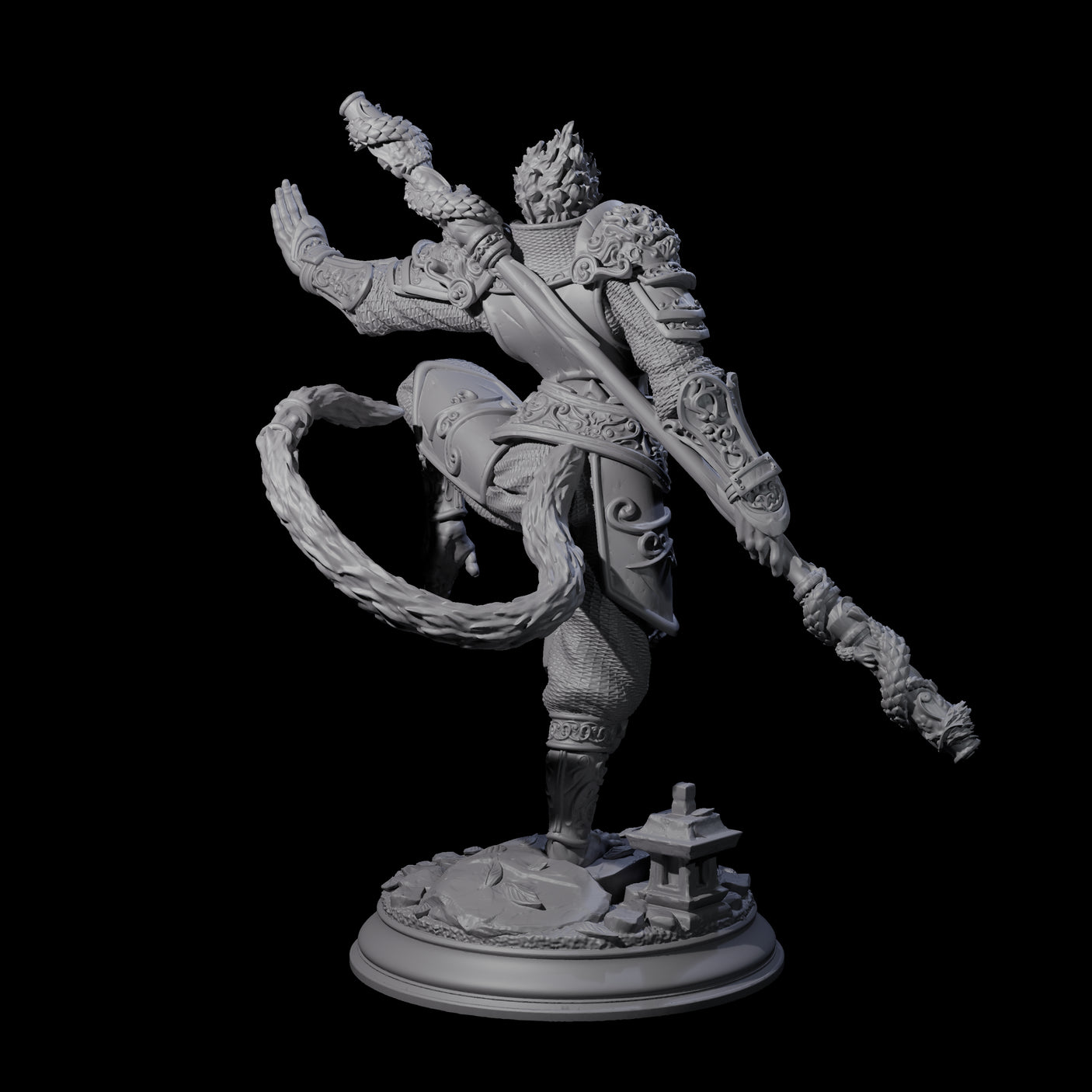 Athletic Monk Miniature for Dungeons and Dragons, Pathfinder or other TTRPGs