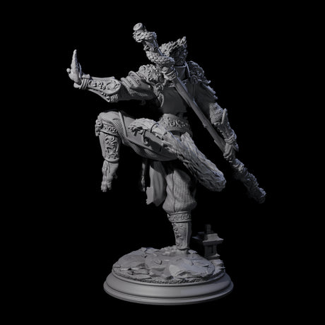 Athletic Monk Miniature for Dungeons and Dragons, Pathfinder or other TTRPGs