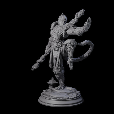 Athletic Monk Miniature for Dungeons and Dragons, Pathfinder or other TTRPGs