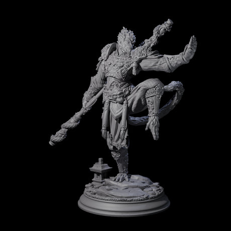 Athletic Monk Miniature for Dungeons and Dragons, Pathfinder or other TTRPGs