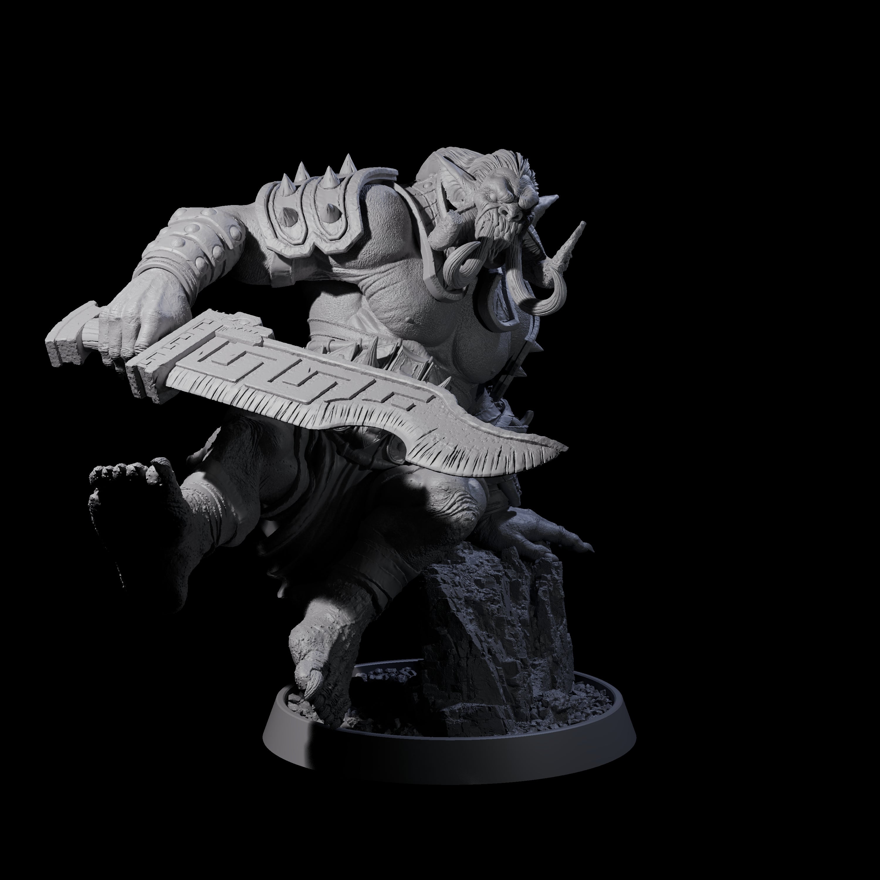 Athletic Tusked Hobgoblin A Miniature for Dungeons and Dragons, Pathfinder or other TTRPGs