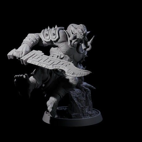 Athletic Tusked Hobgoblin A Miniature for Dungeons and Dragons, Pathfinder or other TTRPGs