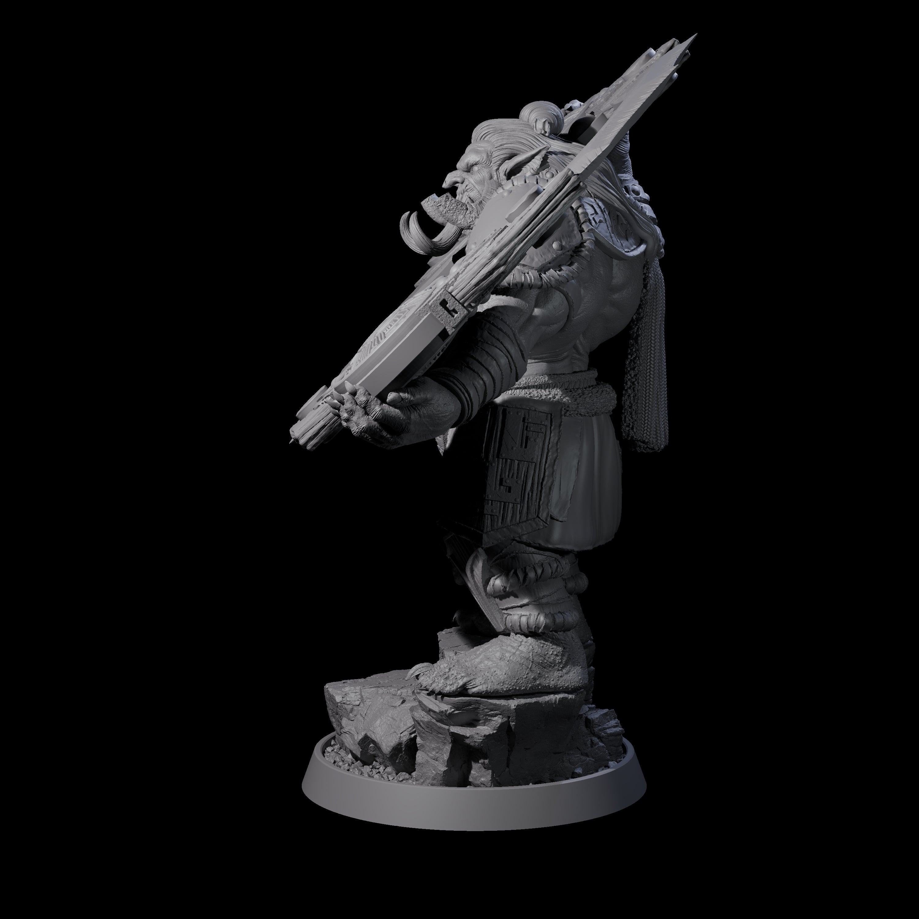 Athletic Tusked Hobgoblin B Miniature for Dungeons and Dragons, Pathfinder or other TTRPGs