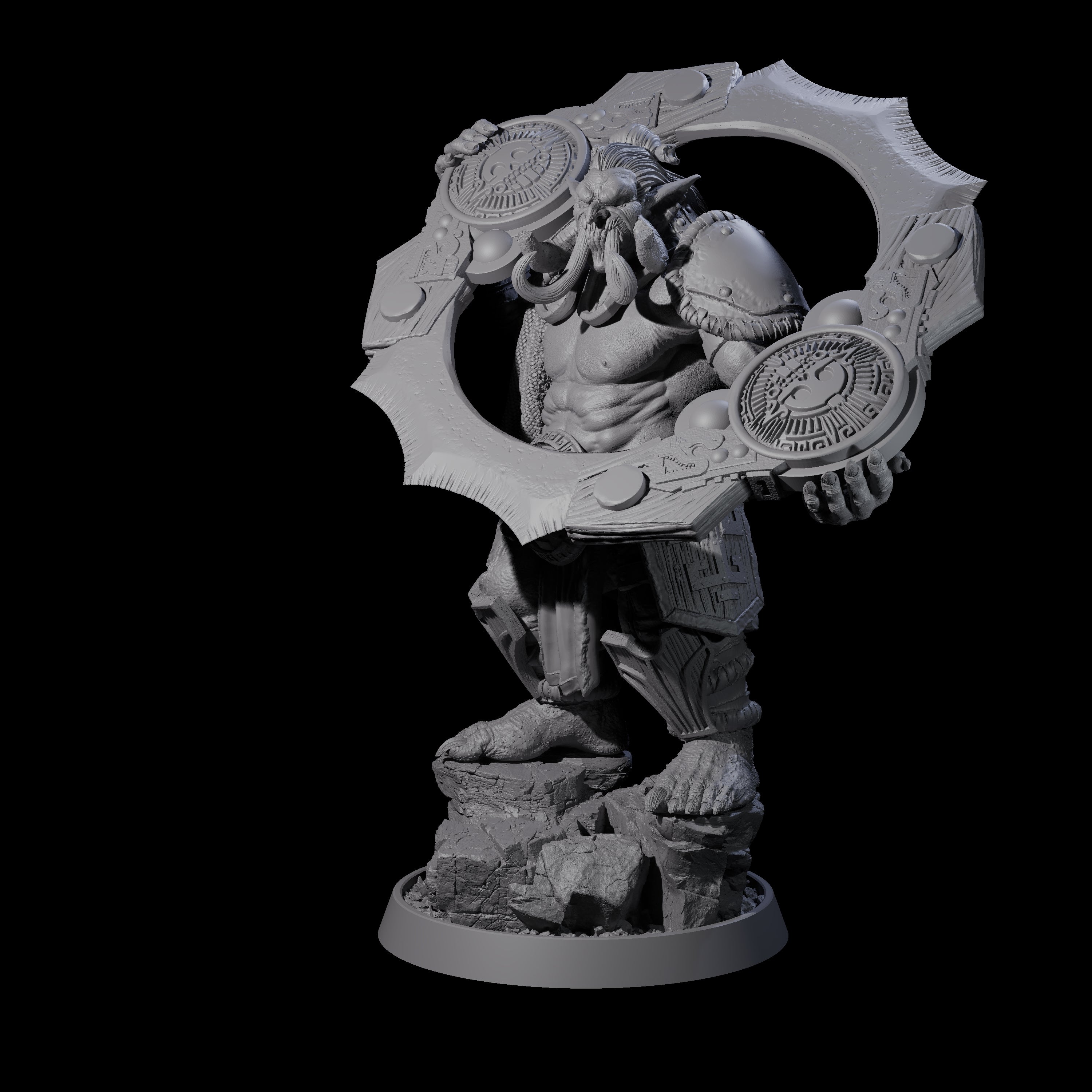 Athletic Tusked Hobgoblin B Miniature for Dungeons and Dragons, Pathfinder or other TTRPGs