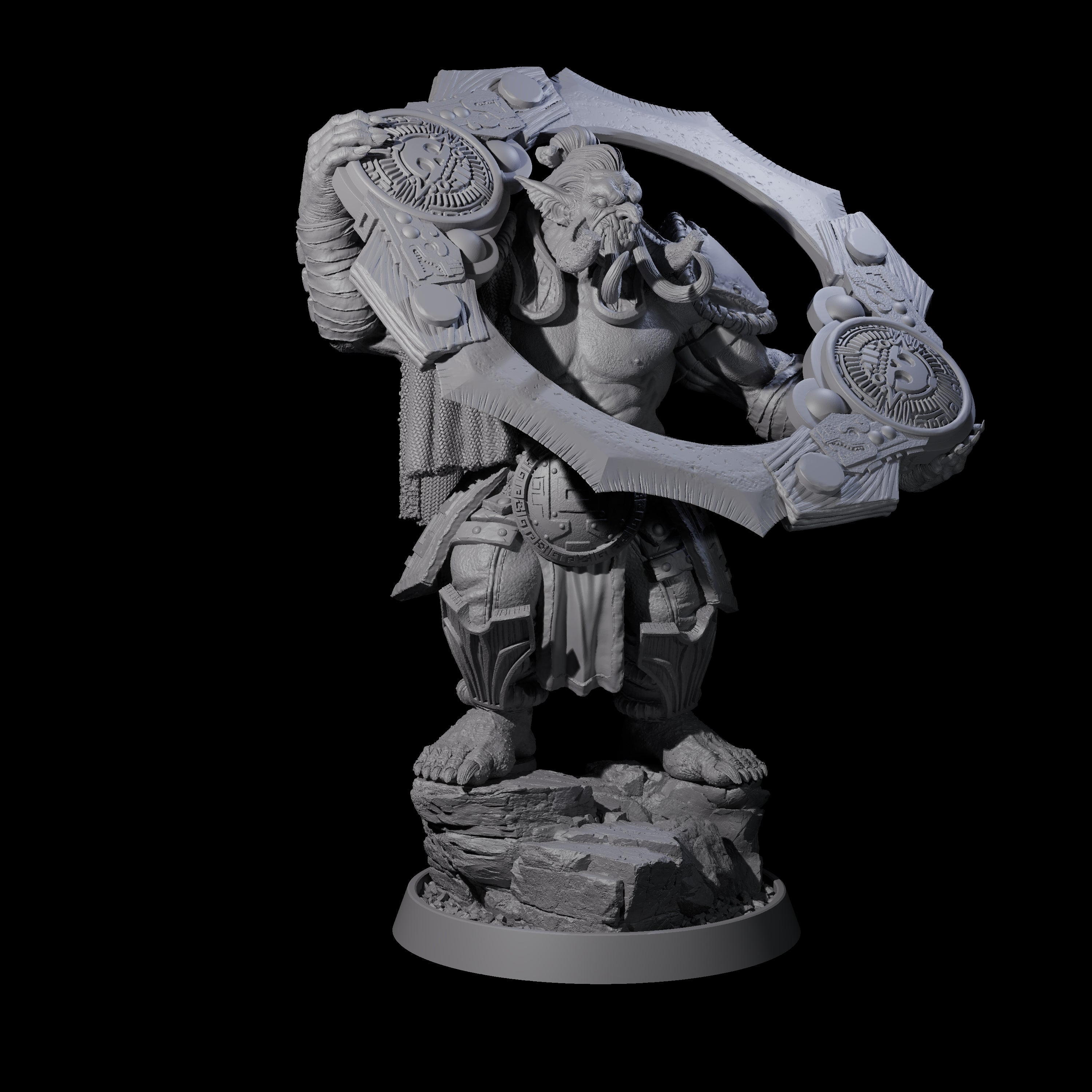 Athletic Tusked Hobgoblin B Miniature for Dungeons and Dragons, Pathfinder or other TTRPGs