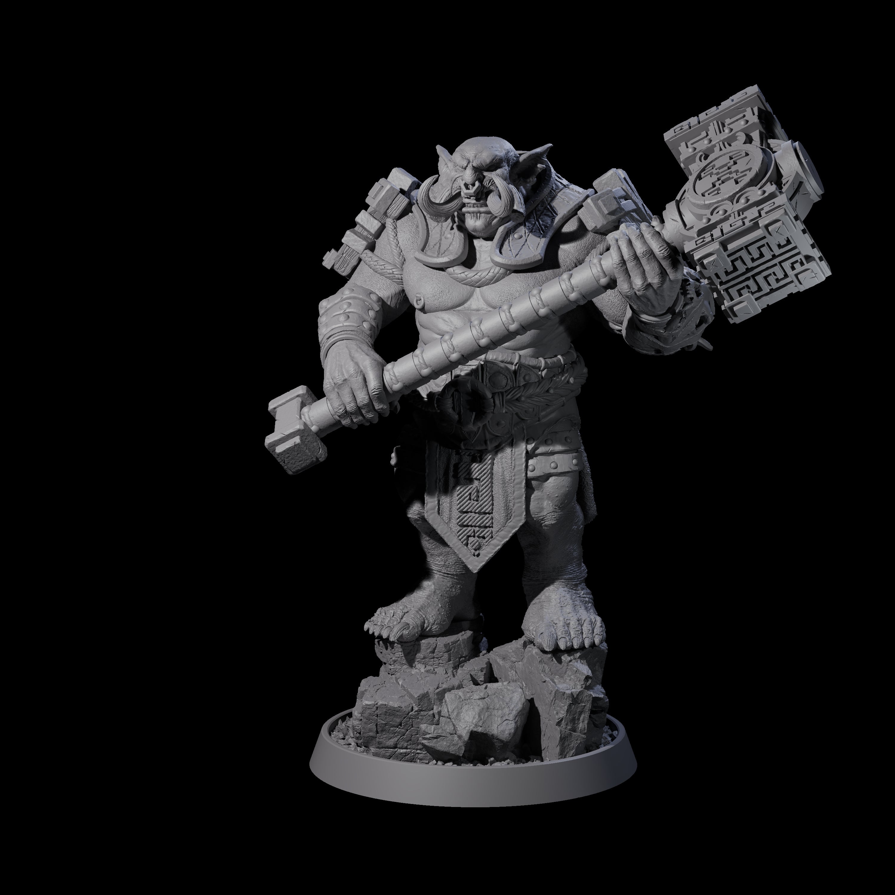 Athletic Tusked Hobgoblin C Miniature for Dungeons and Dragons, Pathfinder or other TTRPGs