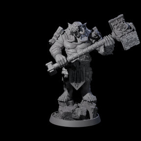 Athletic Tusked Hobgoblin C Miniature for Dungeons and Dragons, Pathfinder or other TTRPGs