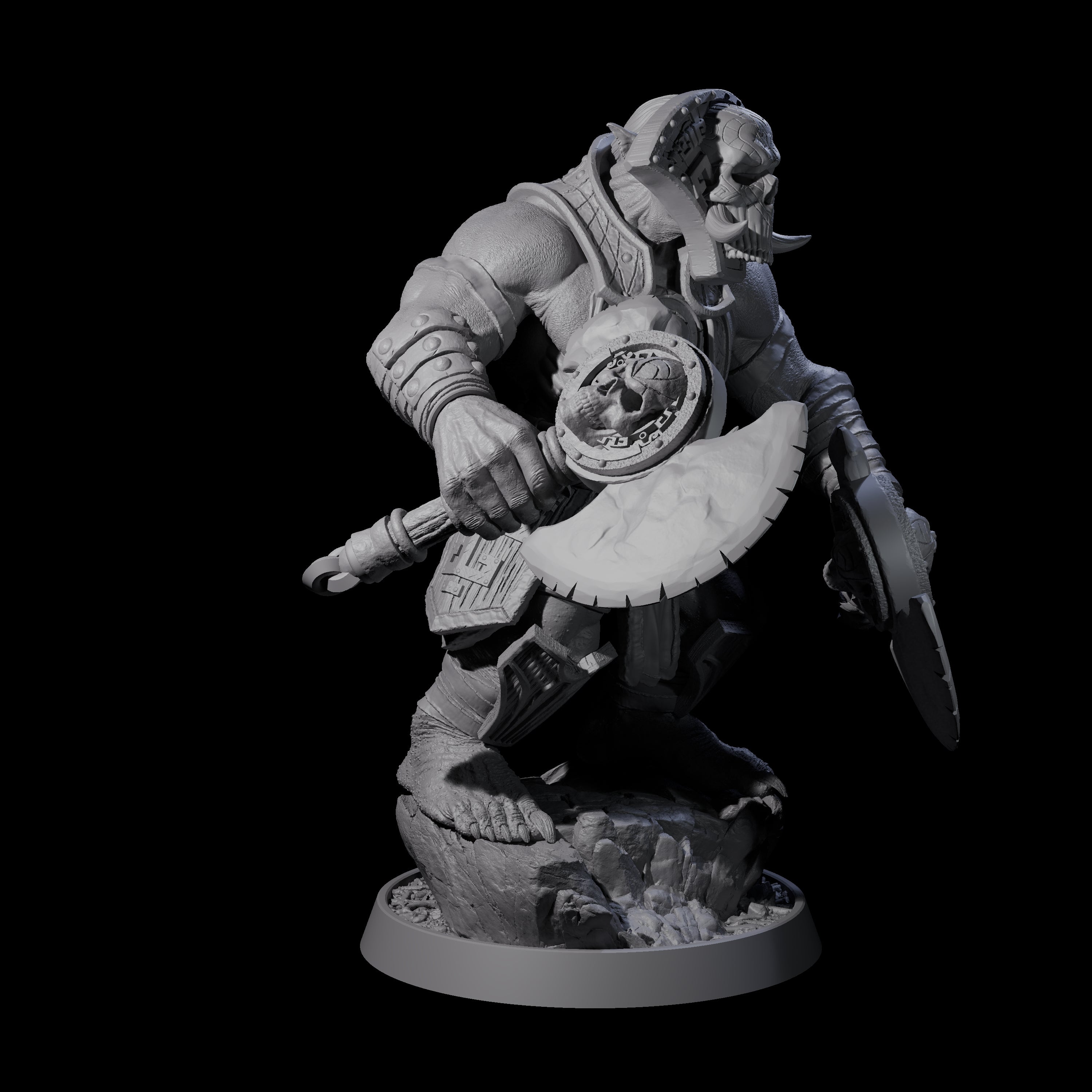 Athletic Tusked Hobgoblin D Miniature for Dungeons and Dragons, Pathfinder or other TTRPGs