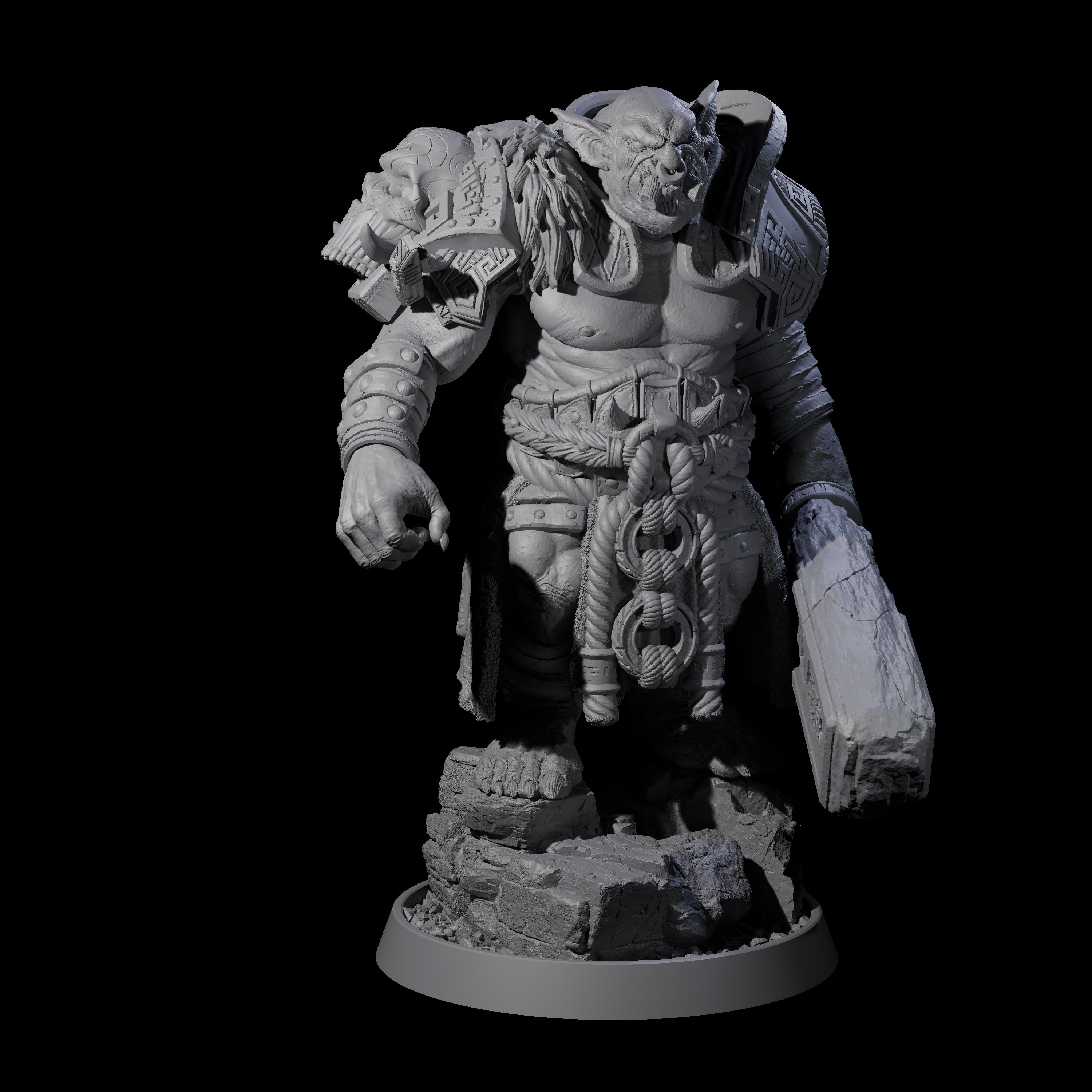 Athletic Tusked Hobgoblin E Miniature for Dungeons and Dragons, Pathfinder or other TTRPGs
